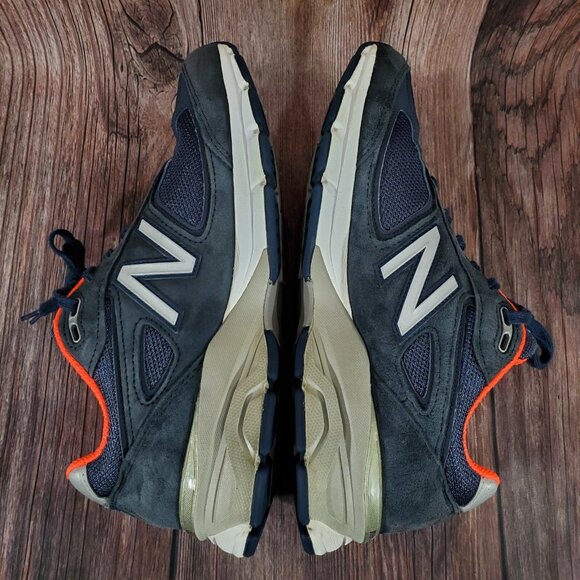New Balance 990v4 Womens Size 10.5 B Blue Orange Walking Shoes USA Made W990NV4 - Picture 7 of 12
